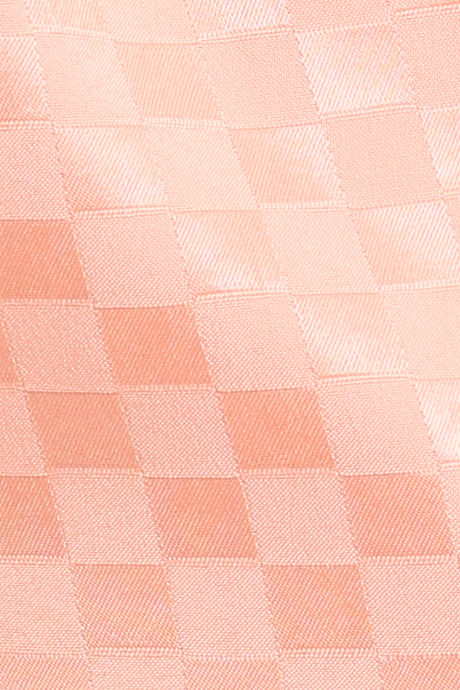 Zivame Checkered Sheen Woven Pyjama Set - Pink Sand — image 8